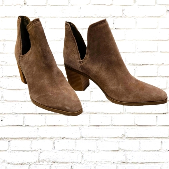 Steve Madden Suede Ankle Boots - Taupe - Picture 1 of 4